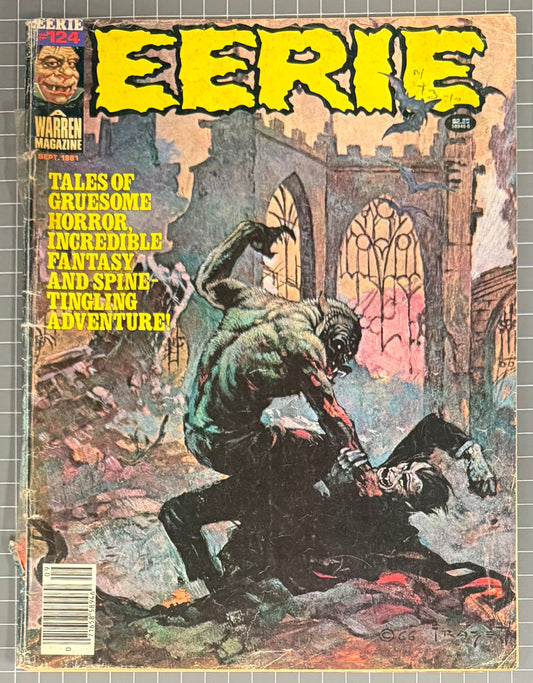 EERIE #124 [WARREN] HORROR COMIC MAGAZINE 1981 GD-