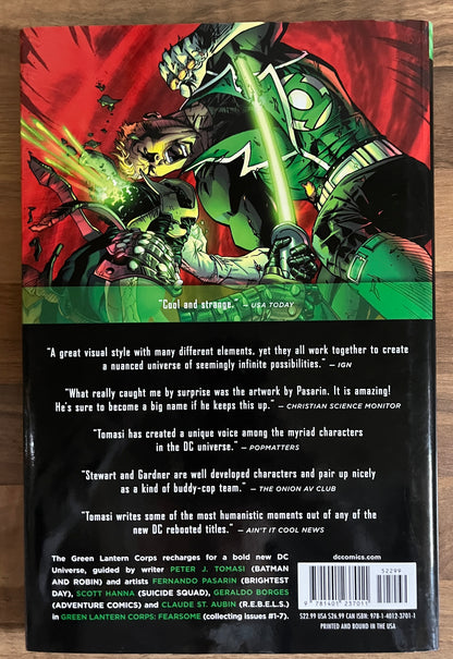THE NEW 52! GREEN LANTERN CORPS VOLUME 1: FEARSOME [PETER J. TOMASI] HC 2012 1ST PRINT