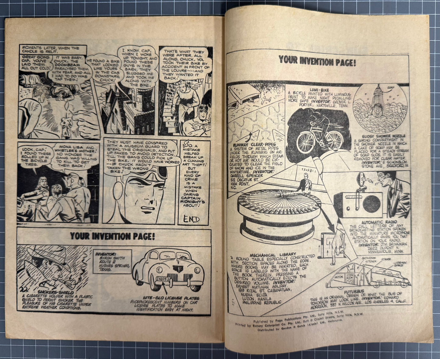 CAPTAIN MIDNIGHT #17 (PAGE PUBLICATIONS) AUSTRALIAN COMIC 1966