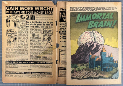 MISTER MYSTERY #16 [STANLEY MORSE] PRE-CODE HORROR BONDAGE ***RARE*** 1954 GD-
