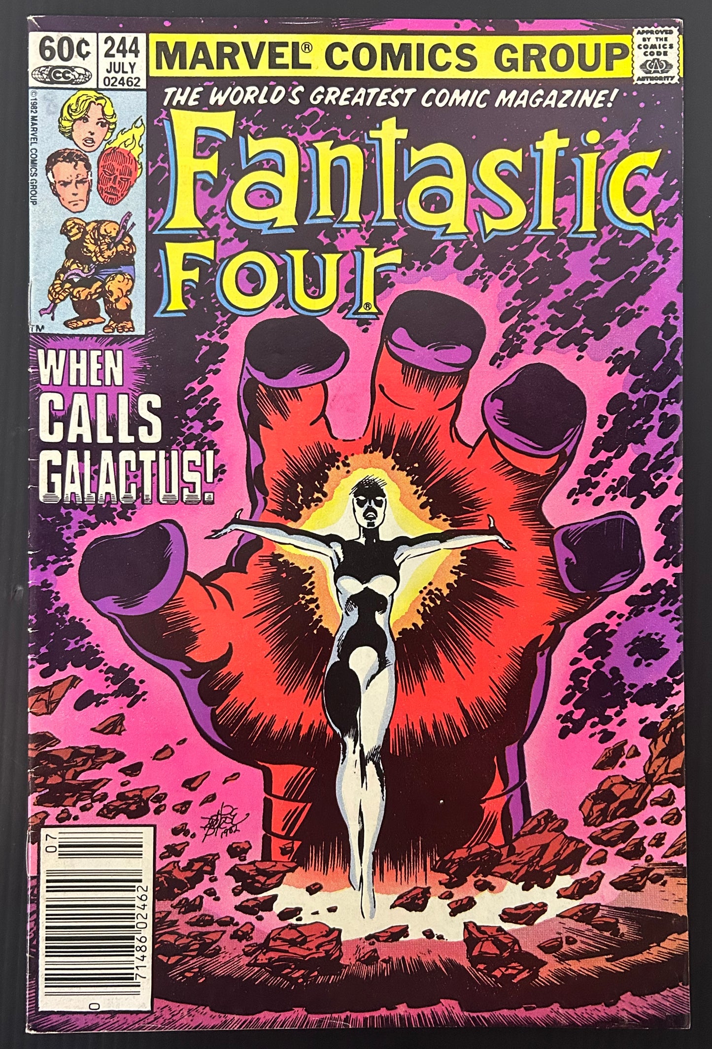 🔑 FANTASTIC FOUR #245 [MARVEL COMICS] DIRECT *FRANKLIN RICHARDS DEBUT* 1982 FN/VF