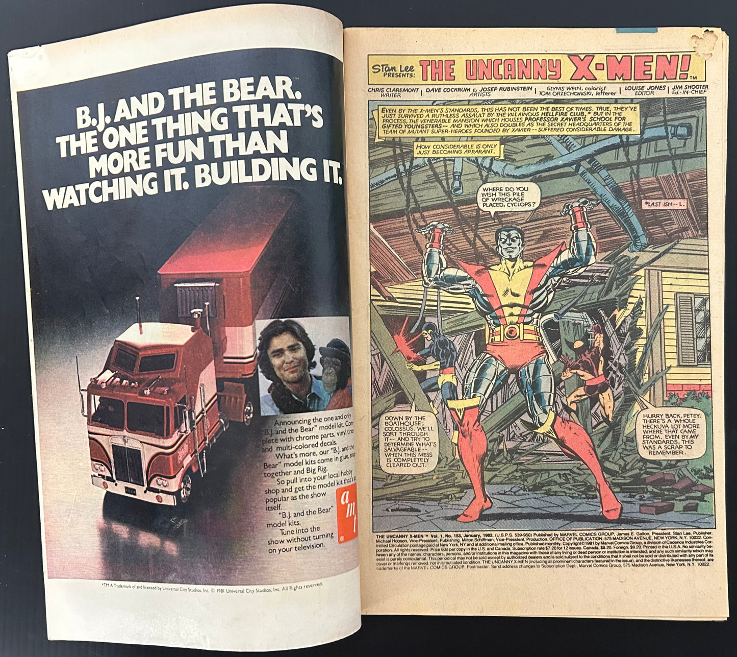 🔑 THE UNCANNY X-MEN #153 [MARVEL COMICS] *1ST APP. BAMFS* 1982 VG-