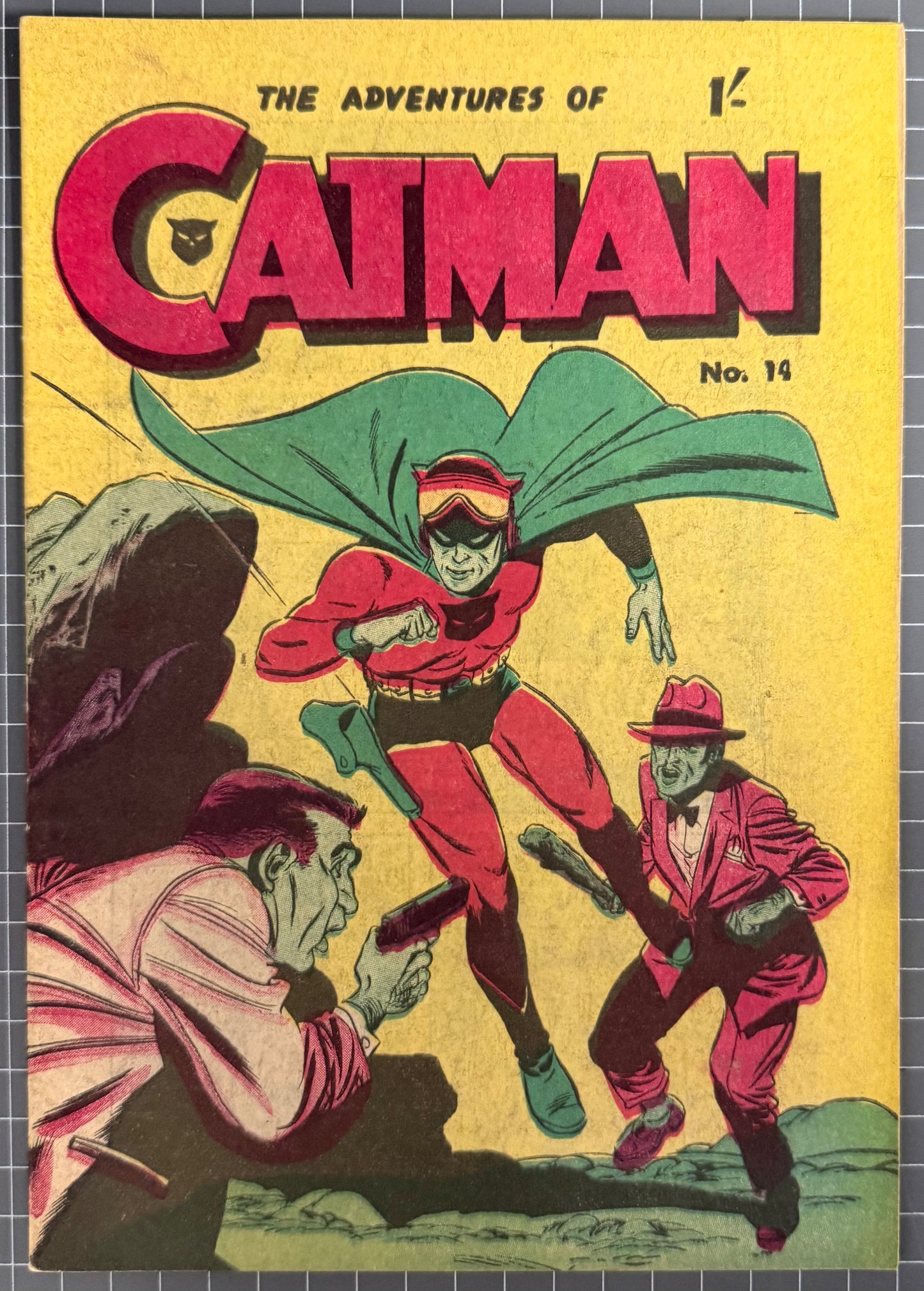ADVENTURES OF CATMAN #14 [PHOTO-TYPE] AUSTRALIAN PRE-DECIMAL COMIC 1965