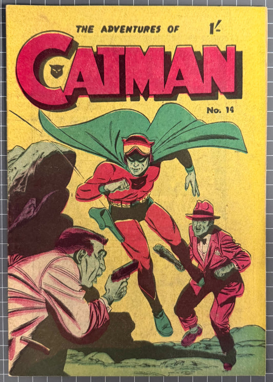 ADVENTURES OF CATMAN #14 [PHOTO-TYPE] AUSTRALIAN PRE-DECIMAL COMIC 1965