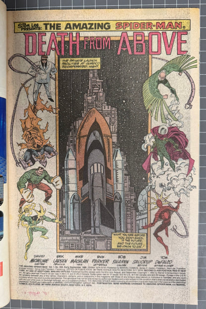 THE AMAZING SPIDER-MAN #338 [MARVEL COMICS] DIRECT 1990 VG/FN