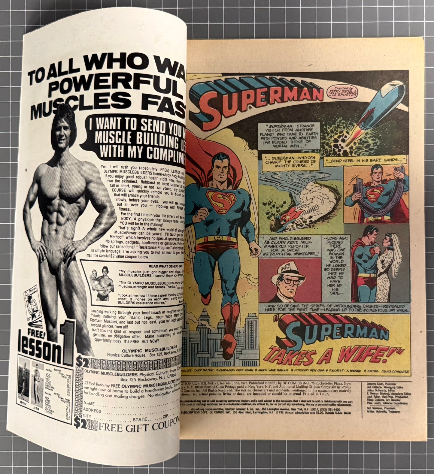 🔑 ACTION COMICS #484 [DC COMICS] *40TH ANNIVERSARY ISSUE* 1978 VF/NM