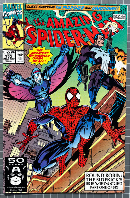 THE AMAZING SPIDER-MAN #353 [MARVEL COMICS] DIRECT 1991 NM
