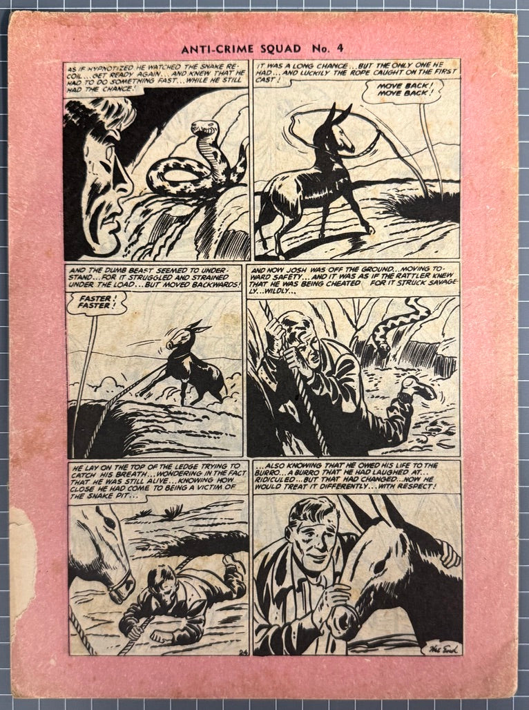 ANTI-CRIME SQUAD #4 [JUBILEE PUBLICATIONS] AUSTRALIAN PRE-DECIMAL COMIC 1956