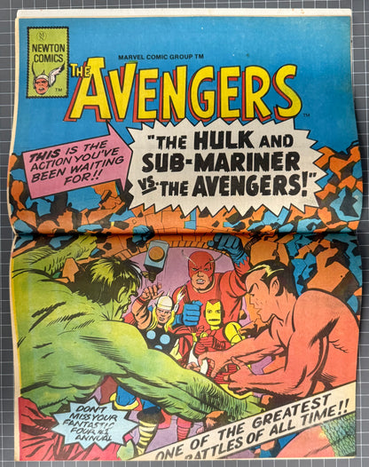 🔑 THE AVENGERS #10 + POSTER [NEWTON COMICS] AUSTRALIAN MARVEL 1975