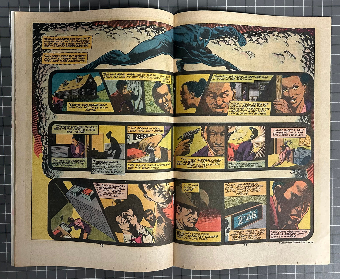 🔑 JUNGLE ACTION #21 [MARVEL COMICS] *BLACK PANTHER VS KU KLUX KLAN* 1976 FN