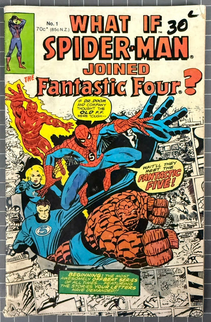 🔑 WHAT IF SPIDER-MAN JOINED THE FANTASTIC FOUR? #1 [YAFFA] AUSTRALIAN 1977