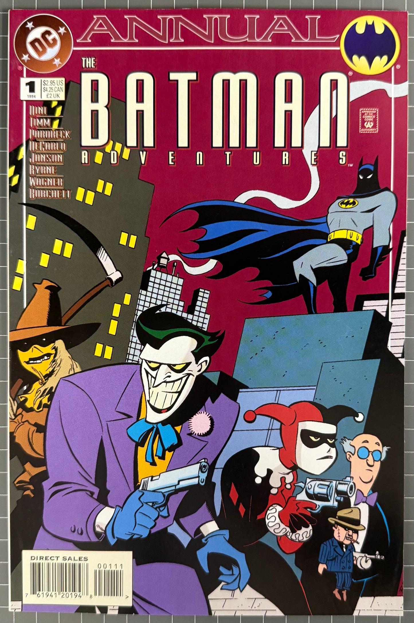 🔑 THE BATMAN ADVENTURES ANNUAL #1 [DC] COMIC *HARLEY QUINN & JOKER* 1994