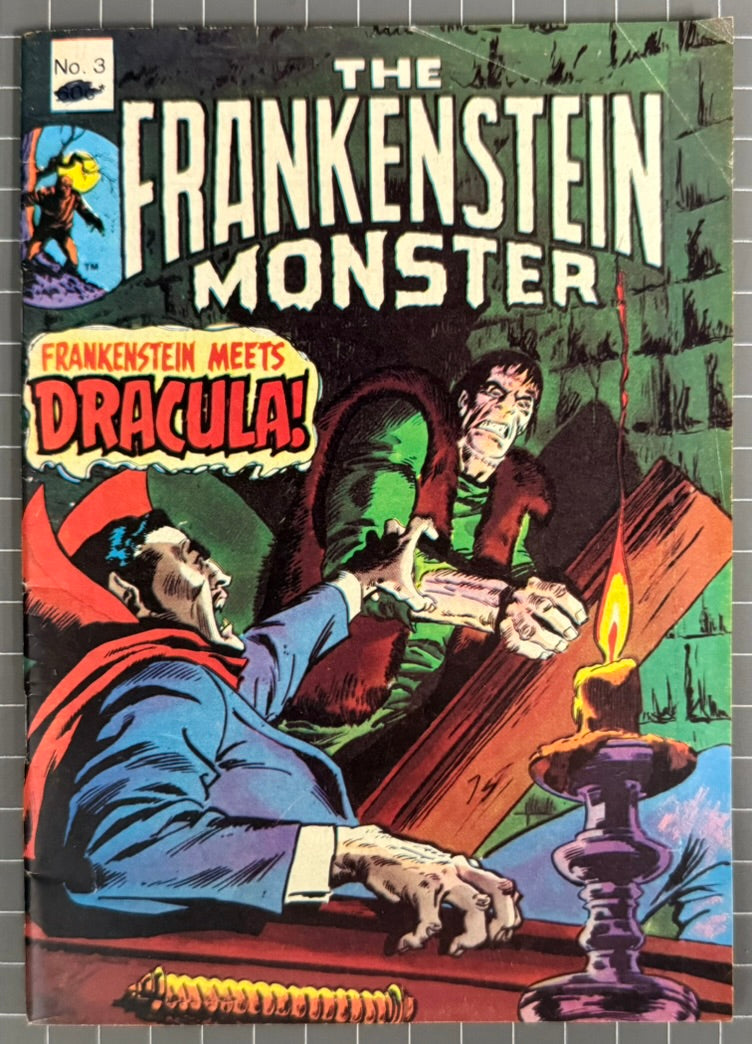 THE FRANKENSTEIN MONSTER #3 [YAFFA] AUSTRALIAN MARVEL DIGEST COMIC 1980