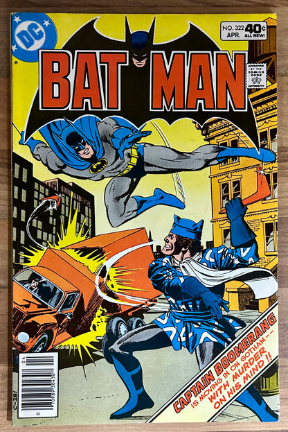 BATMAN #322 [DC COMICS] NEWSSTAND 1980 VF-