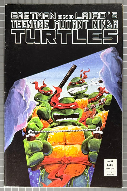 🔑 TEENAGE MUTANT NINJA TURTLES #16 (TMNT) [MIRAGE] COMIC 1988 FN