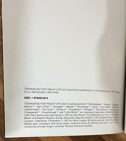 Eastman and Laird's Teenage Mutant Ninja Turtles Volume One
