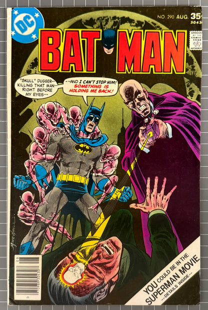 BATMAN #290 [DC COMICS] *MIKE GRELL COVER* 1977 FN/VF