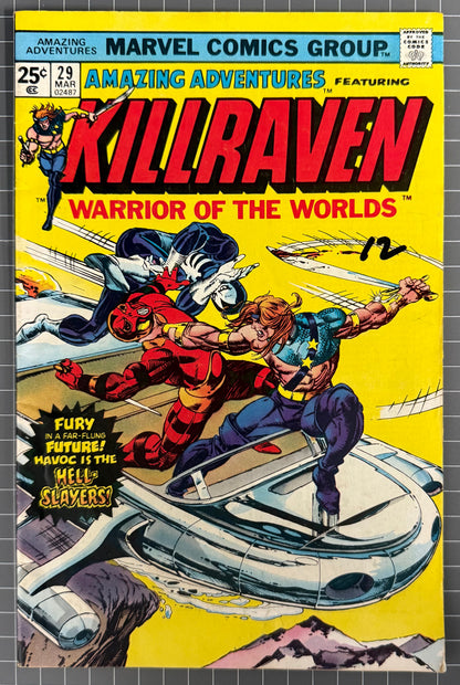 AMAZING ADVENTURES #29 [MARVEL COMICS] *KILLRAVEN* 1975 FN+