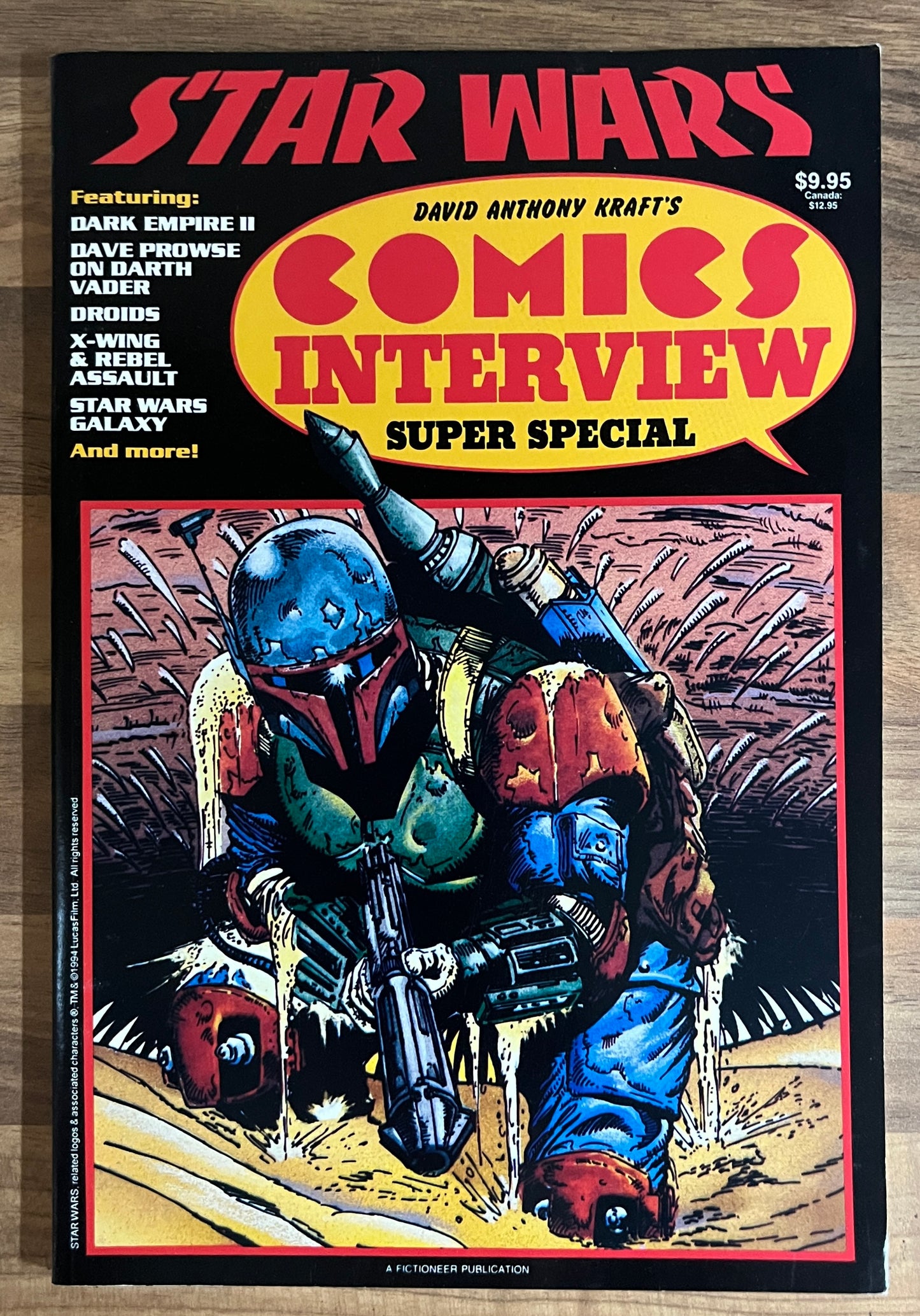 David Anthony Kraft's Comic Interview Star Wars Super Special Boba Fett Cover *SCARCE*