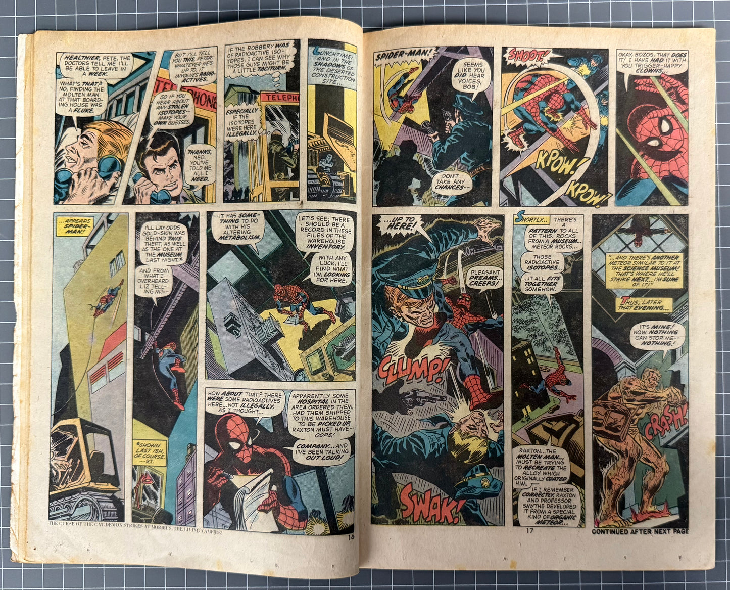 THE AMAZING SPIDER-MAN #133 [MARVEL COMICS] DIRECT 1974 GD-