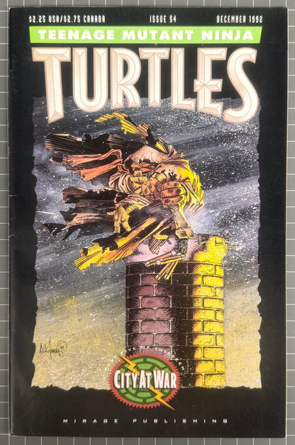 🔑 TEENAGE MUTANT NINJA TURTLES #54 (TMNT) [MIRAGE] COMIC 1992 FN/VF