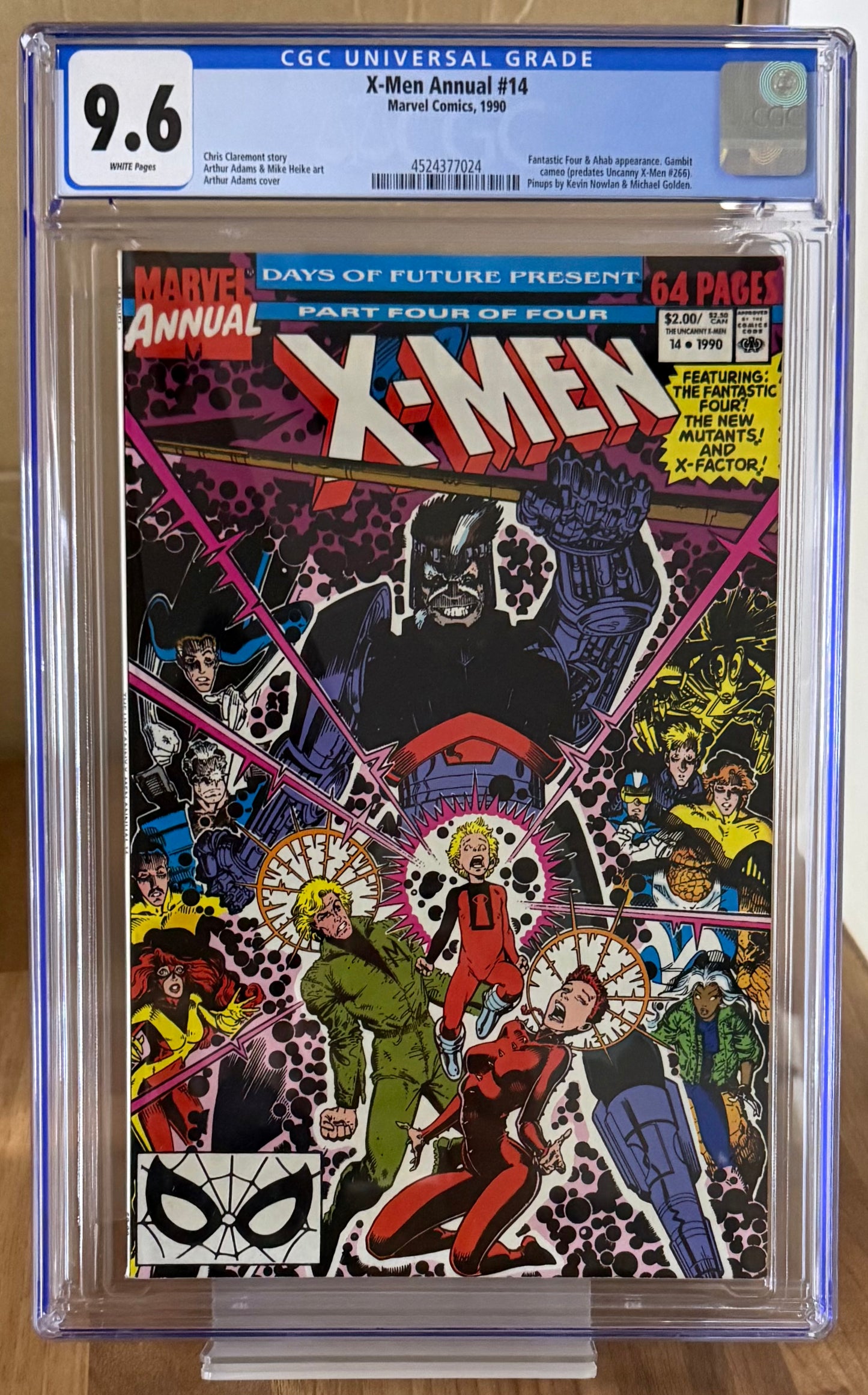 🔑 X-MEN ANNUAL #14 CGC 9.6 [MARVEL] COMIC *1ST CAMEO APP. GAMBIT* 1990