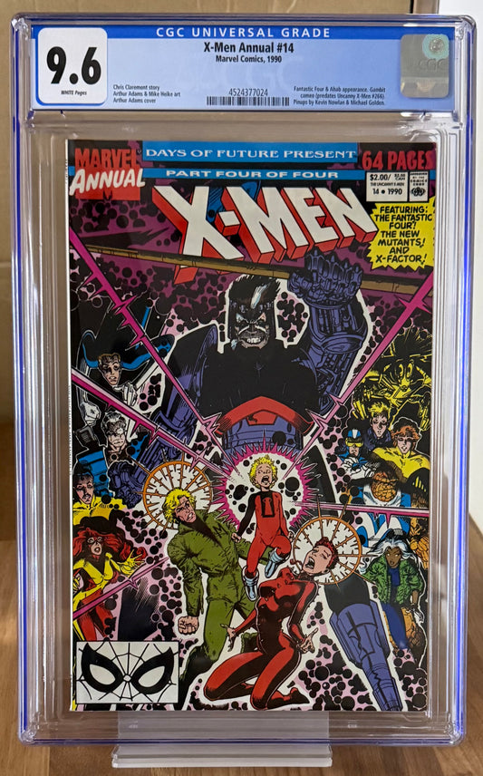 🔑 X-MEN ANNUAL #14 CGC 9.6 [MARVEL] COMIC *1ST CAMEO APP. GAMBIT* 1990