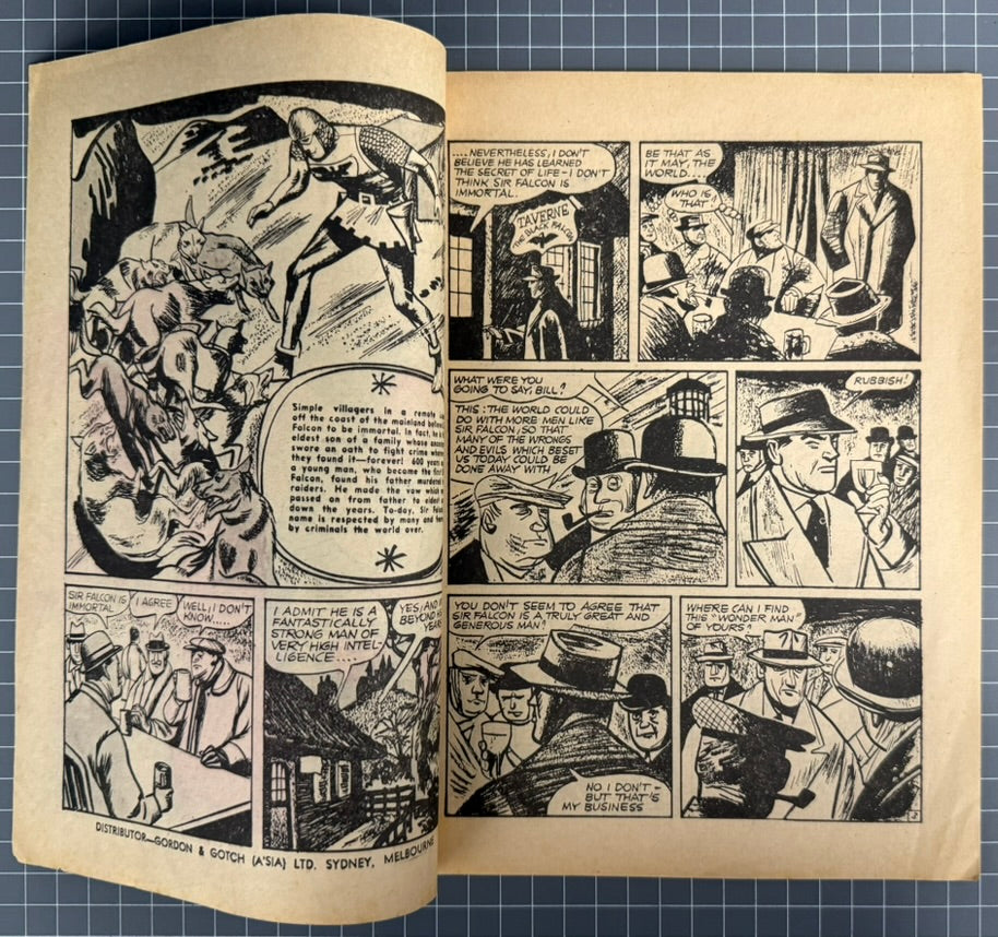 SIR FALCON #55 [TRICHO PUBLICATIONS] AUSTRALIAN PRE-DECIMAL COMIC 1963