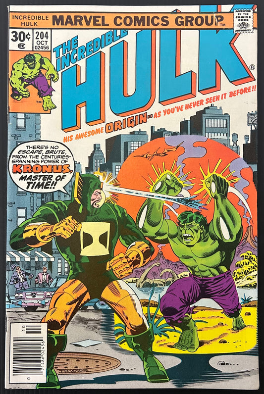 THE INCREDIBLE HULK #204 [MARVEL COMICS] NEWSSTAND 1976 VF