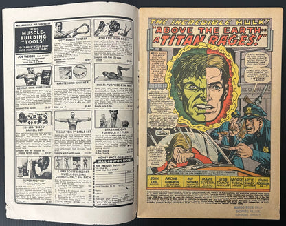 THE INCREDIBLE HULK #106 [MARVEL COMICS] DIRECT 1968 VG