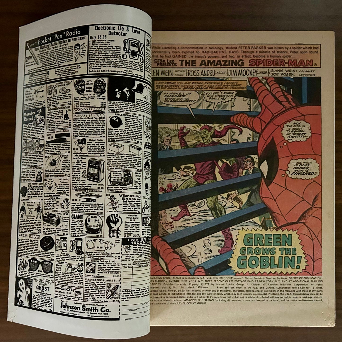 THE AMAZING SPIDER-MAN #178 [MARVEL COMICS] NEWSSTAND 1978 VF-