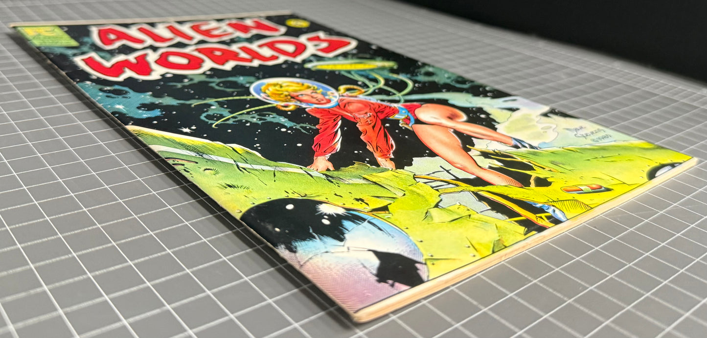 🔑 ALIEN WORLDS #4 [PACIFIC COMICS] *DAVE STEVENS COVER* 1983 VF/NM