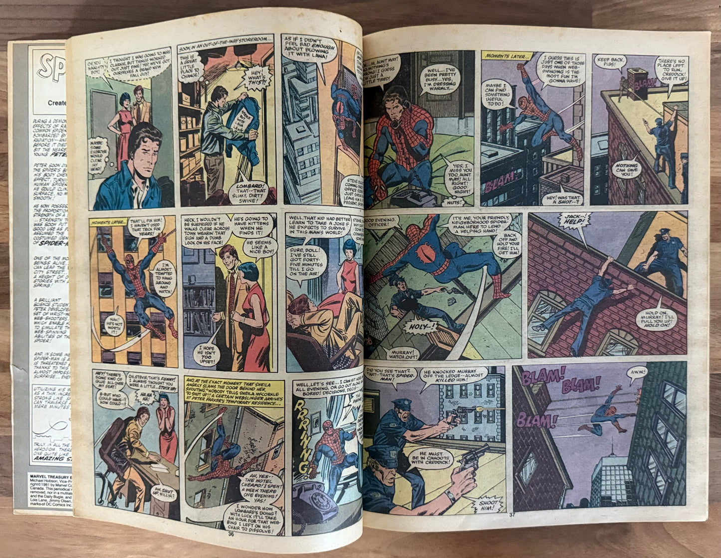 🔑 MARVEL TREASURY EDITION #28: SUPERMAN AND SPIDER-MAN [DC] COMIC 1981 VG+