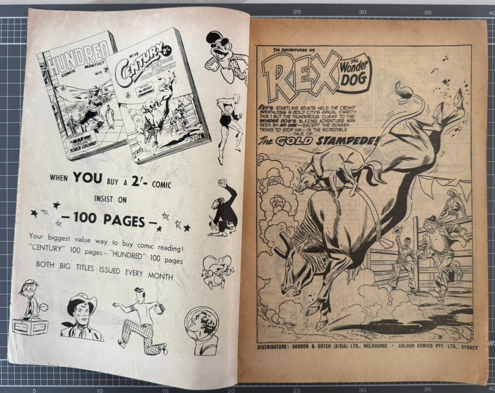 🔑 CENTURY THE 100 PAGE COMIC MONTHLY #13 [COLOUR COMICS] AUSTRALIAN DC 1957
