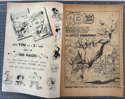 🔑 CENTURY THE 100 PAGE COMIC MONTHLY #13 [COLOUR COMICS] AUSTRALIAN DC 1957