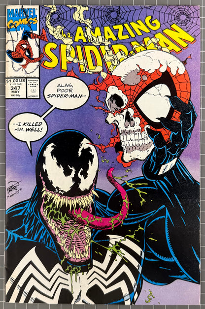 THE AMAZING SPIDER-MAN #347 [MARVEL COMICS] *VENOM* 1991 FN