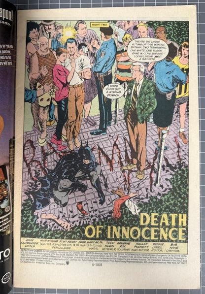 DETECTIVE COMICS #623 [DC COMICS] NEWSSTAND 1990 FN/VF