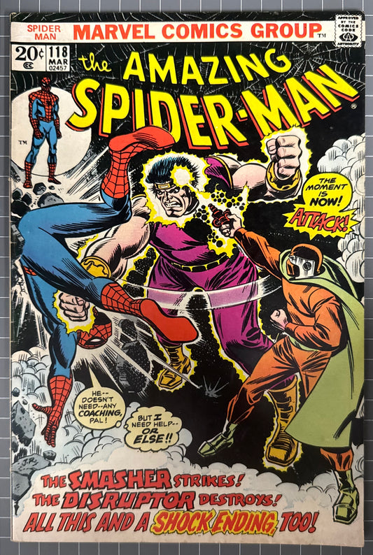 THE AMAZING SPIDER-MAN #118 [MARVEL COMICS] *JOHN ROMITA* 1973 FN+