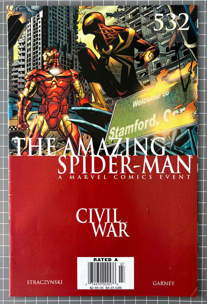 THE AMAZING SPIDER-MAN #532 [MARVEL COMICS] NEWSSTAND *CIVIL WAR* 2006 VG/FN