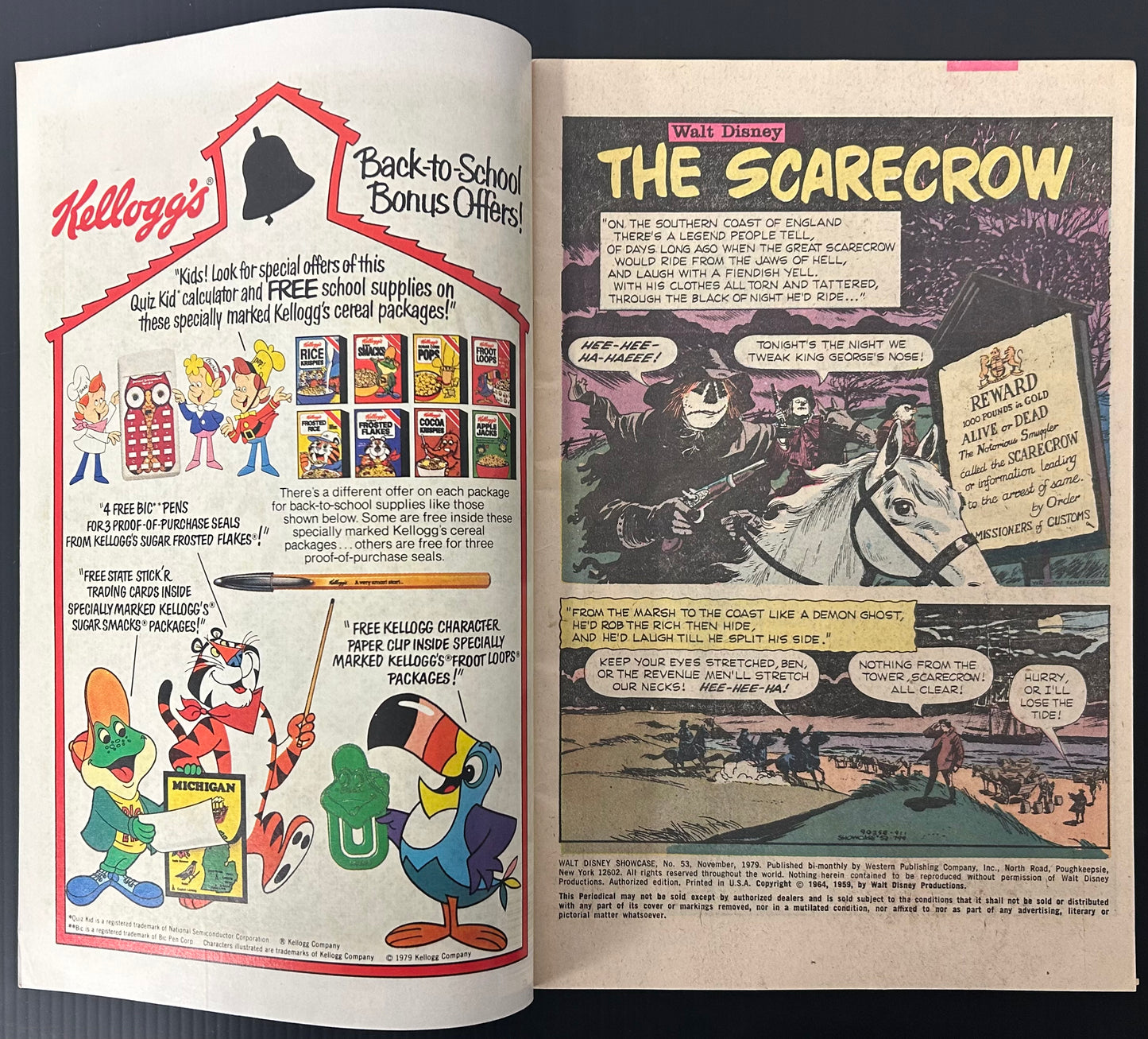 🔑 THE SCARECROW OF ROMNEY MARSH #1 [GOLD KEY COMICS] NEWSSTAND 1964 FN-