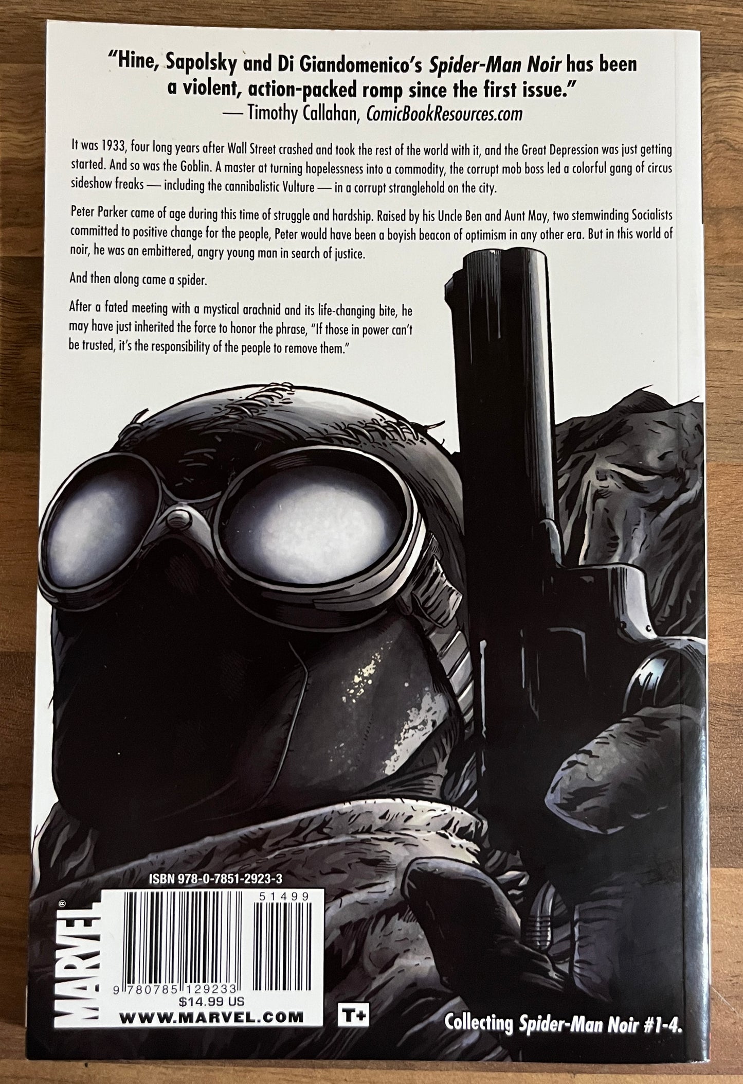 Spider-Man Noir By David Hine & Fabrice Sapolsky Graphic Novel