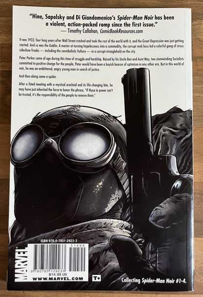 Spider-Man Noir By David Hine & Fabrice Sapolsky Graphic Novel