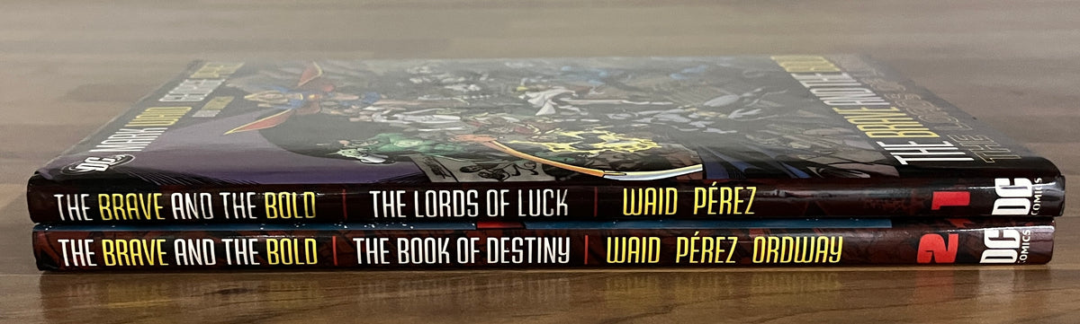THE BRAVE AND THE BOLD #1 LORDS OF LUCK, #2 BOOK OF DESTINY [DC] HC/DJ SET