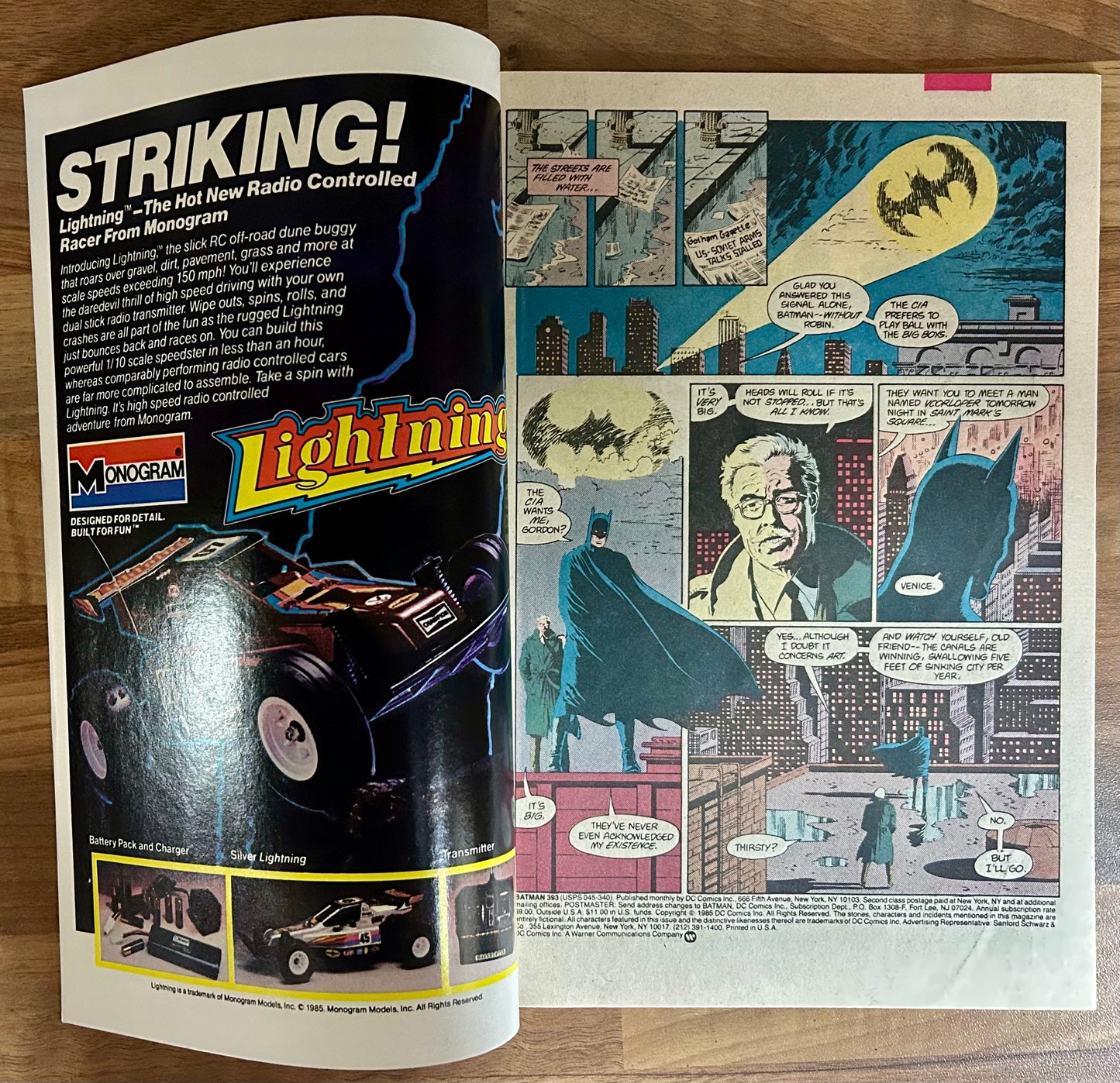 BATMAN #393 [DC COMICS] DIRECT 1986 NM-