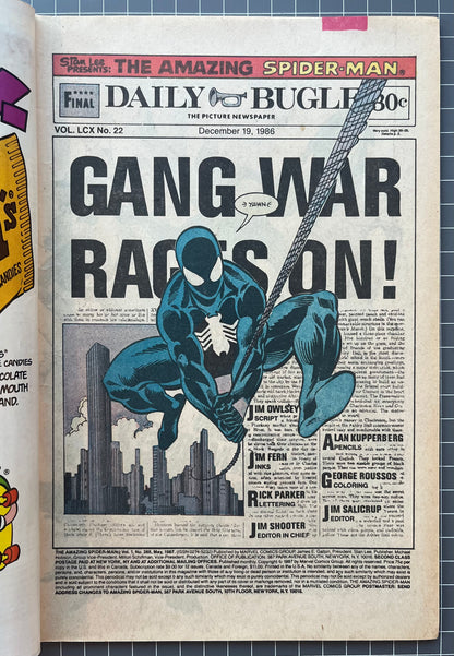 THE AMAZING SPIDER-MAN #288 [MARVEL COMICS] NEWSSTAND 1987 FN-