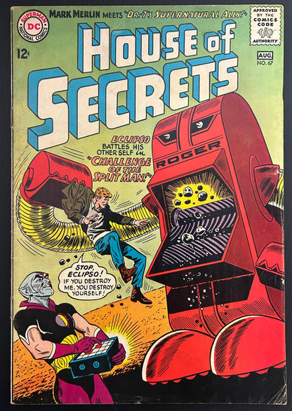 HOUSE OF SECRETS #67 [DC] COMIC 1964 VG/FN