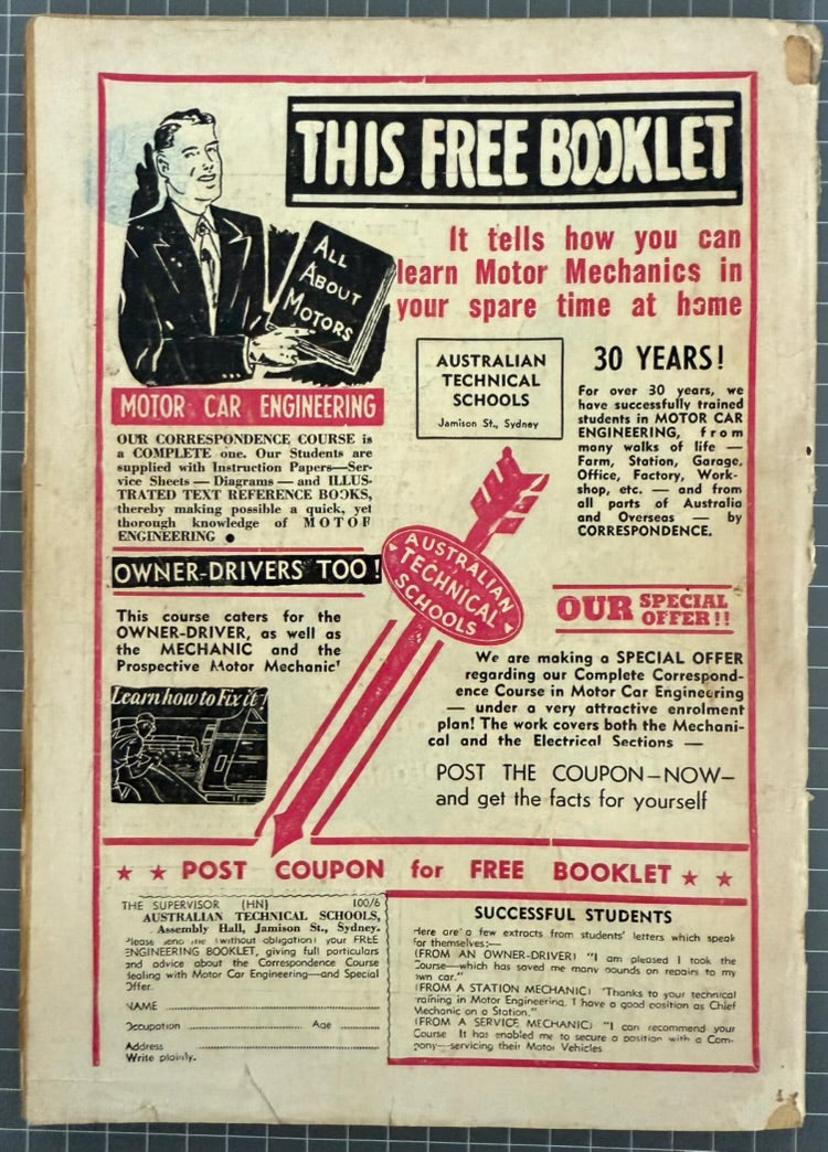 🔑 HUNDRED COMIC MONTHLY #6 [COLOUR COMICS] AUSTRALIAN DC 1957