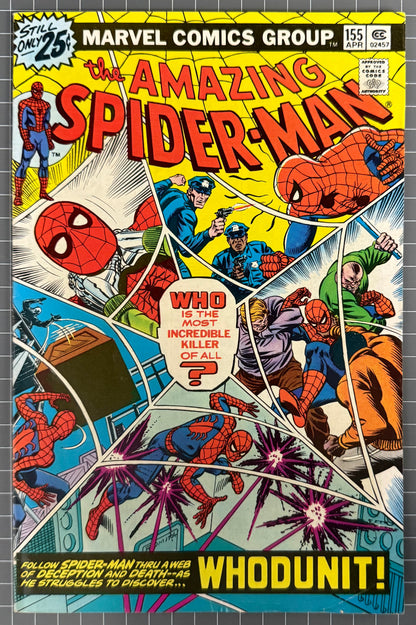 THE AMAZING SPIDER-MAN #155 [MARVEL COMICS] *JOHN ROMITA COVER* 1976 FN
