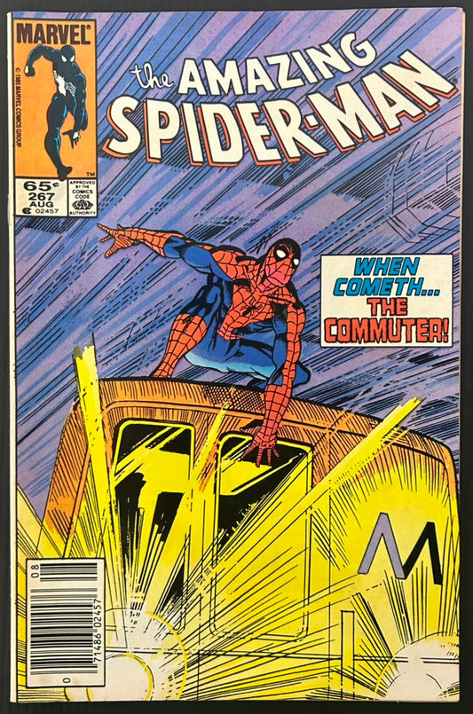 THE AMAZING SPIDER-MAN #267 [MARVEL COMICS] NEWSSTAND 1985 FN/VF