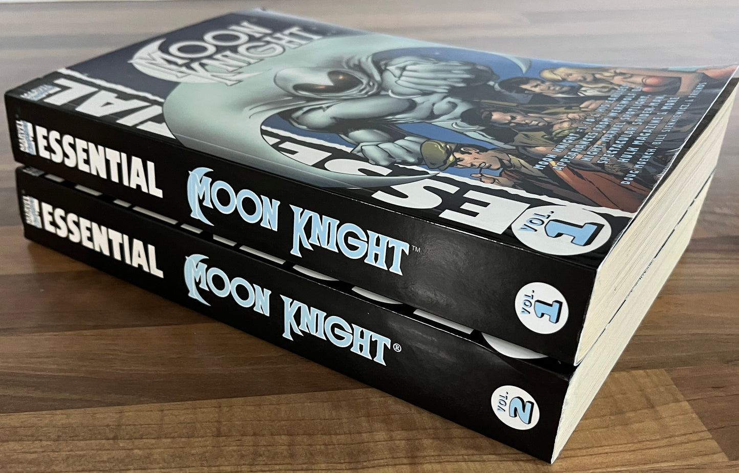 Essential Moon Knight Vol 1 + 2 TPB Set, Moench, Sienkiewicz, Marvel, 2006 2007 1st Pr